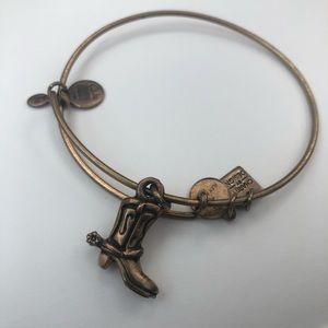 {Alex and Ani} Cowboy Boot Charm Bangle